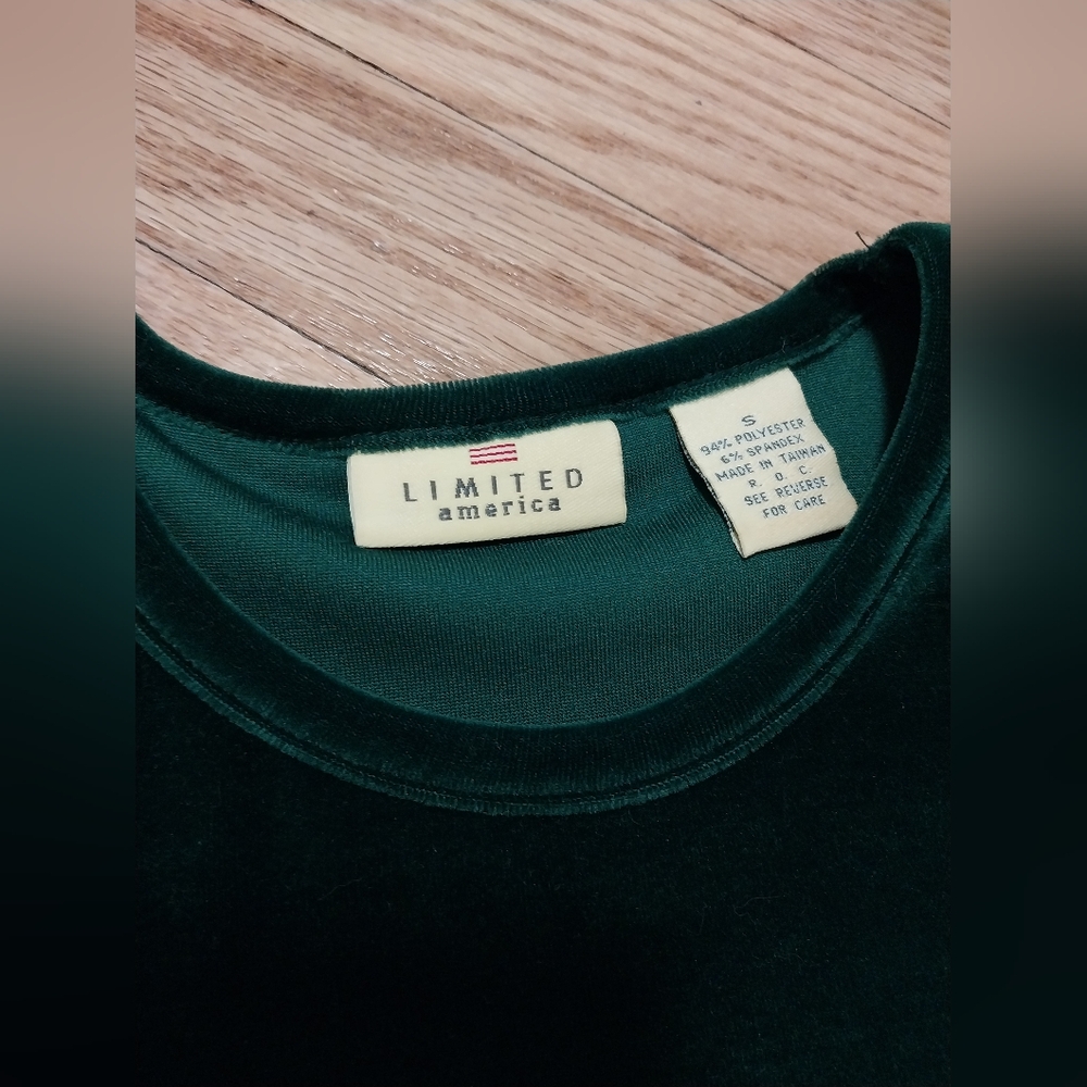 Green velour tee from The Limited - Picture 2 of 2